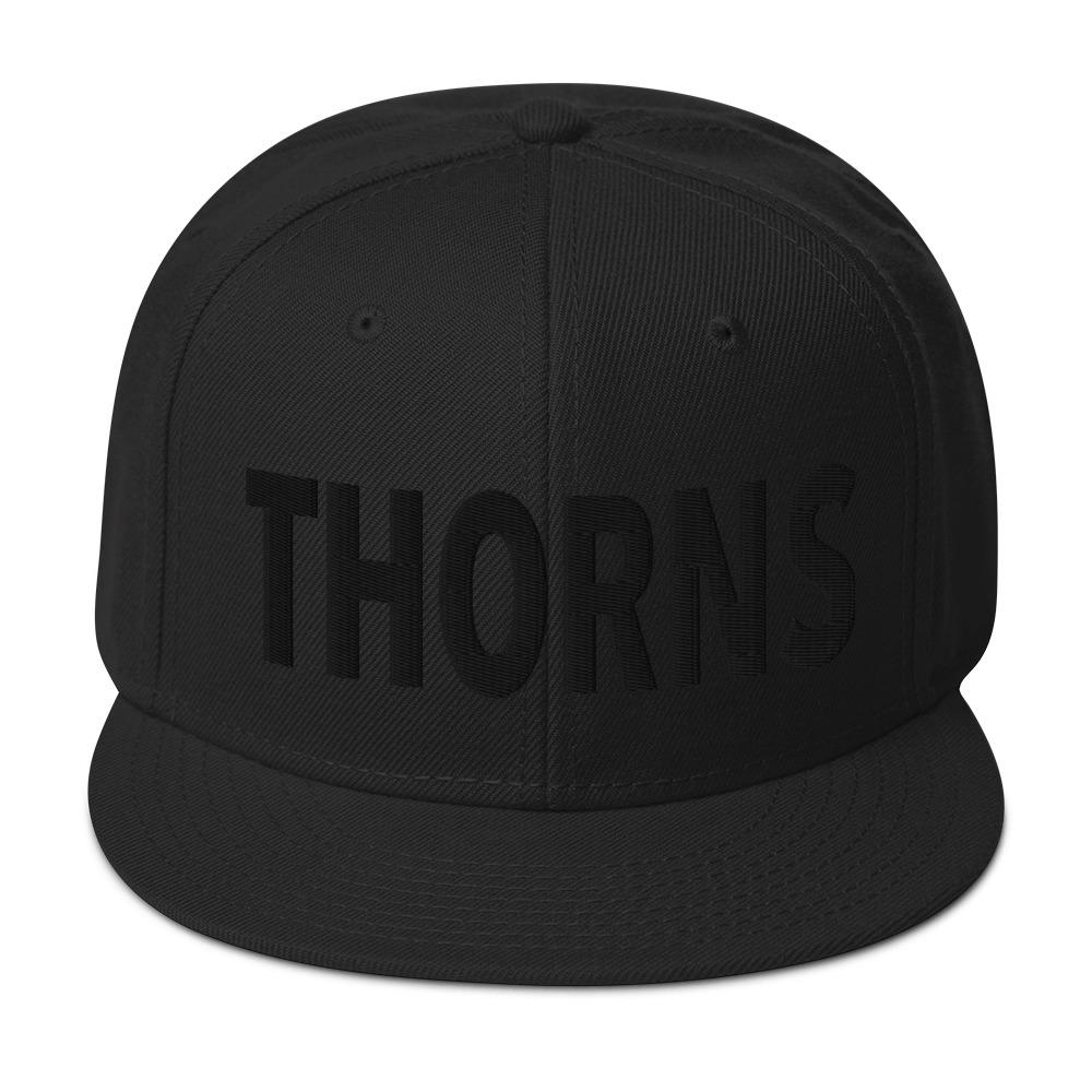 Baptist Training Union Crown of Thorns Snapback Hat Black Cap