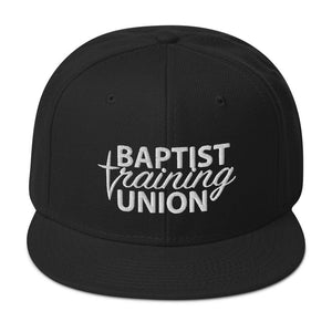 Baptist Training Union BTU Insignia Black Snapback Hat Cap