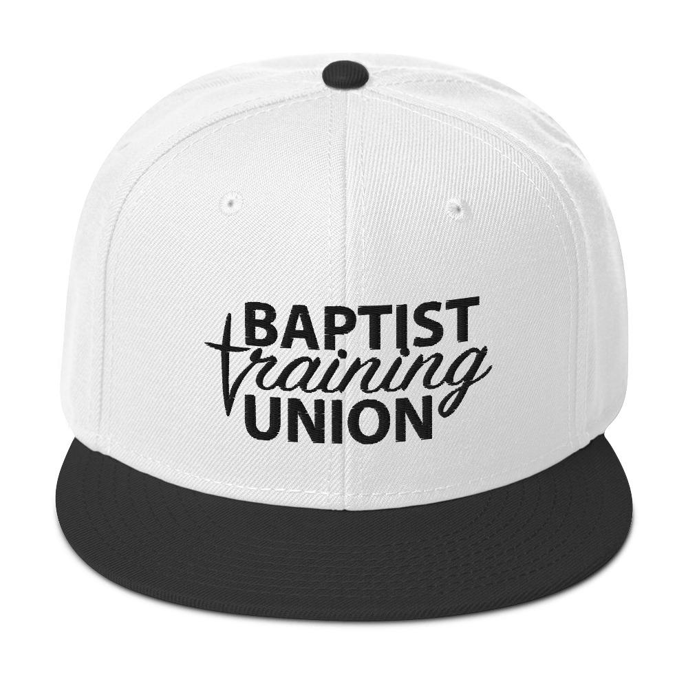 Baptist Training Union Insignia White Snapback Hat Cap