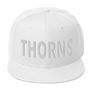 Baptist Training Union Crown of Thorns White Snapback Hat Cap